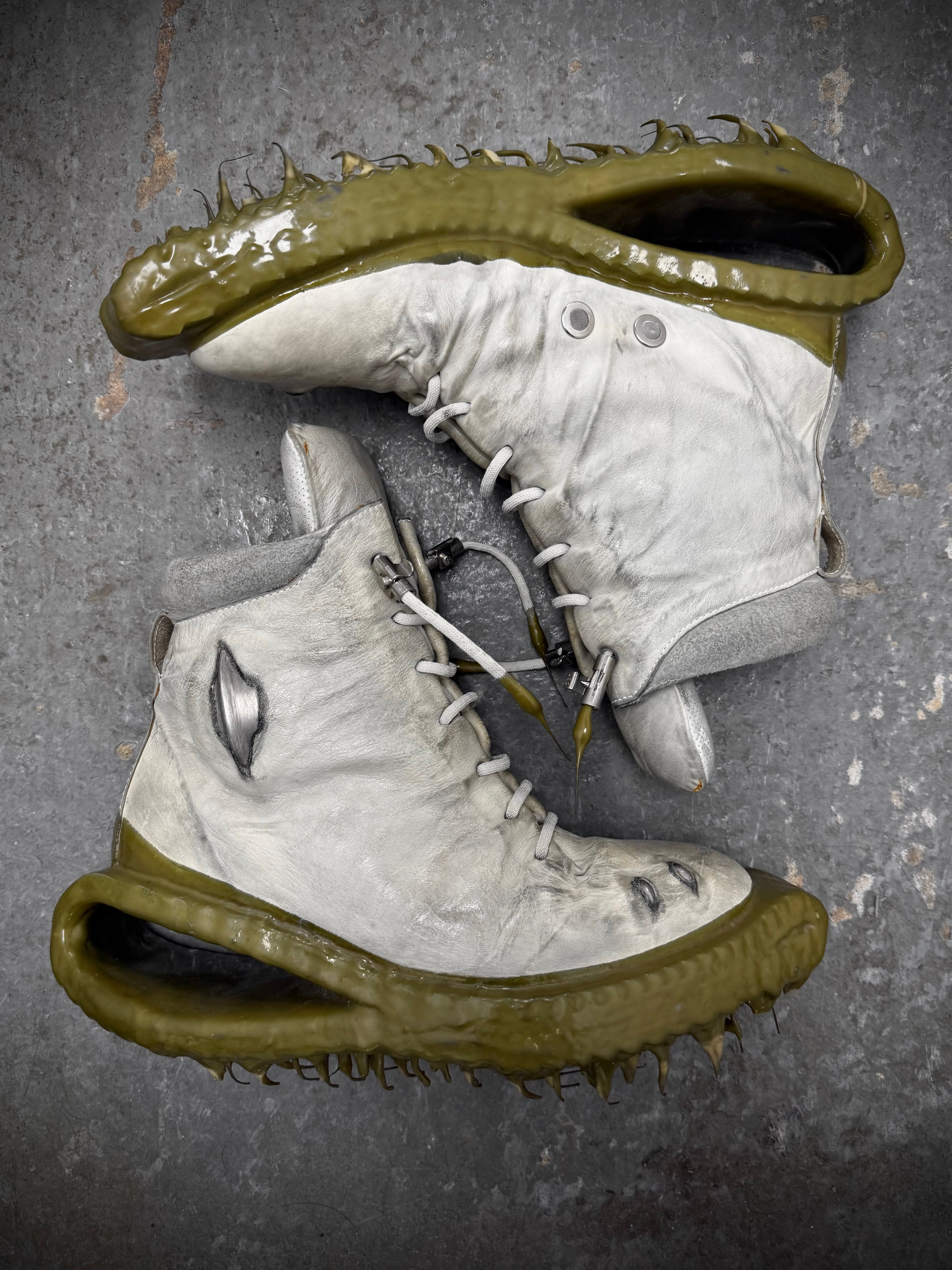 Carol Christian Poell Kangaroo Leather Drip Sneakers | DRIEW