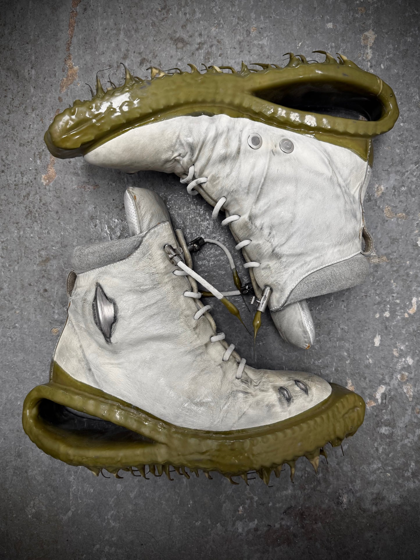 Carol Christian Poell 'AM/2694P ROOMS-PTC/33' U-Jack Prosthetic Kangaroo Leather Drip Sneakers | Archive Fashion Toronto