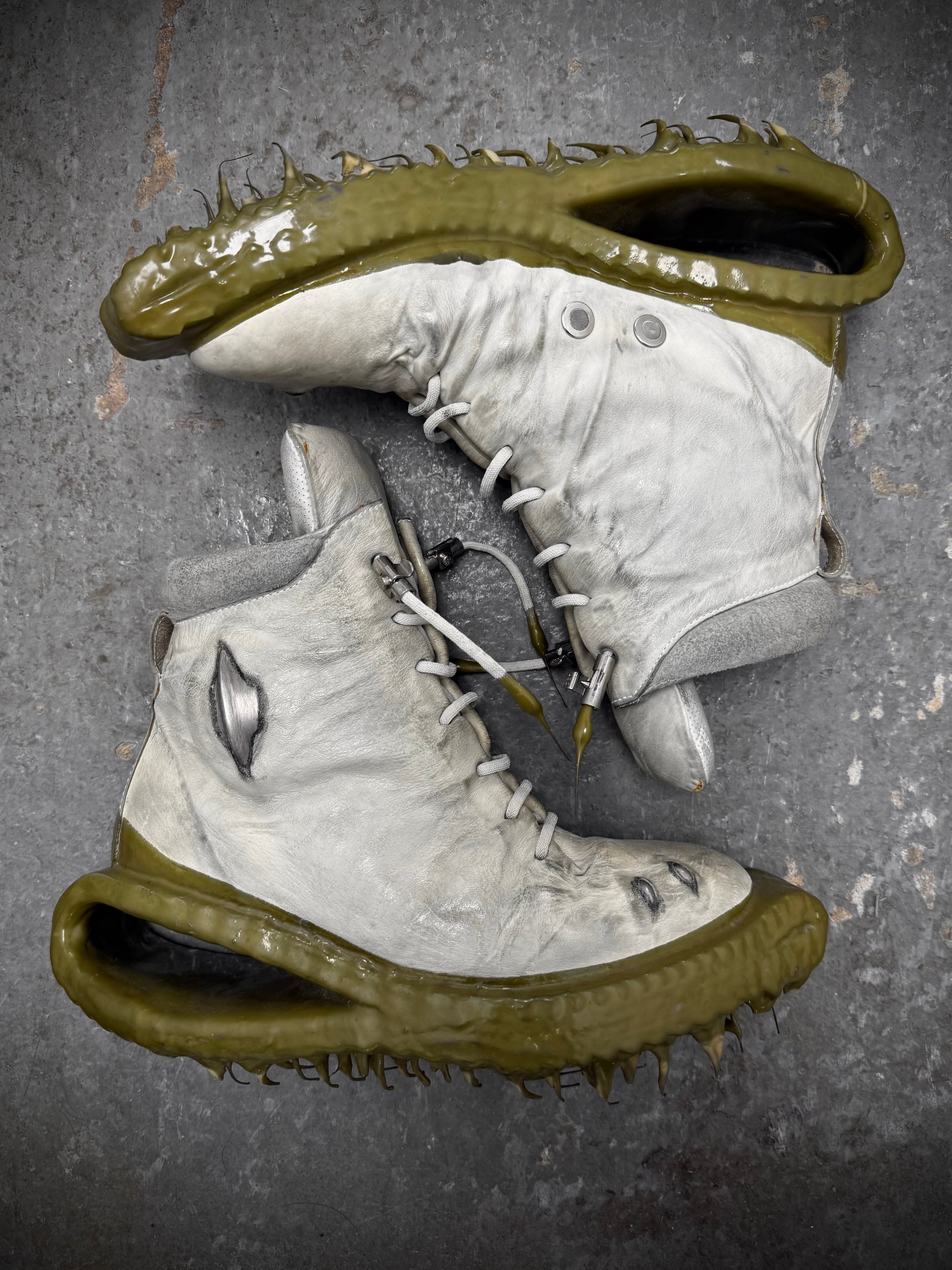 Carol Christian Poell 'AM/2694P ROOMS-PTC/33' U-Jack Prosthetic Kangaroo Leather Drip Sneakers | Archive Fashion Toronto