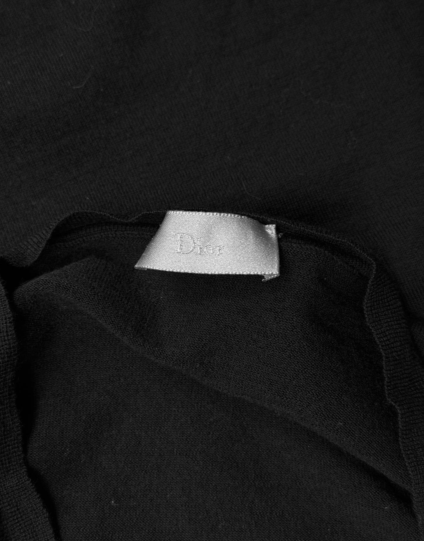 DIOR HOMME by Hedi Slimane SS04 “STRIP” V-neck Wool Sweater