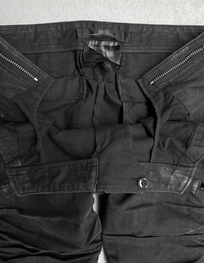 DIRAIN Early 00s Ruched J-cut Skinny Denim