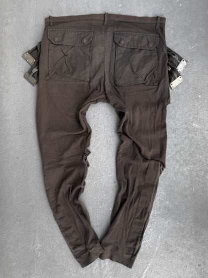 Rick Owens SS04 "CITROEN' Slashed Knee Zipper Cargo Pants
