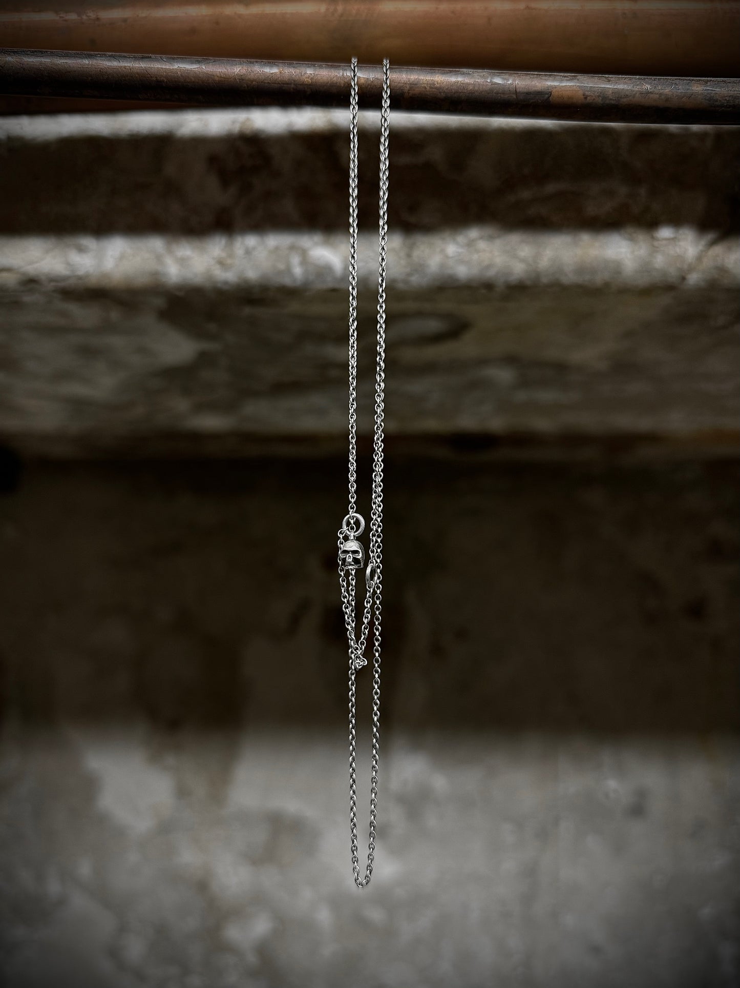 WERKSTATT:MÜNCHEN 'M7100SI' .925 Silver Mini Skull Chain Necklace | Archive Fashion Toronto