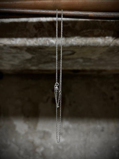 WERKSTATT:MÜNCHEN 'M7100SI' .925 Silver Mini Skull Chain Necklace | Archive Fashion Toronto