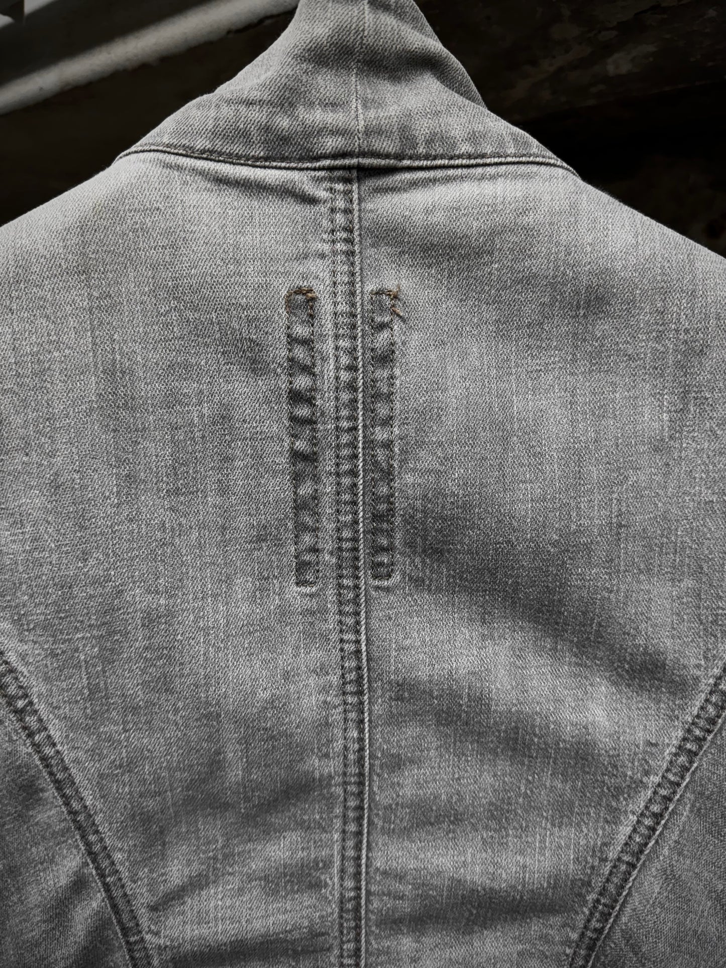 Rick Owens DRKSHDW AW08 "STAG" EGG Asymmetric Denim Vest