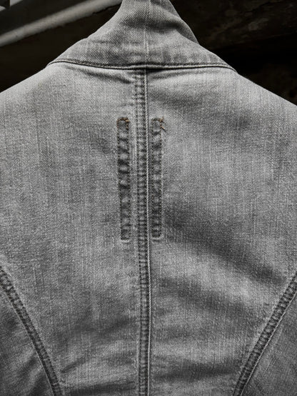 Rick Owens DRKSHDW AW08 "STAG" EGG Asymmetric Denim Vest