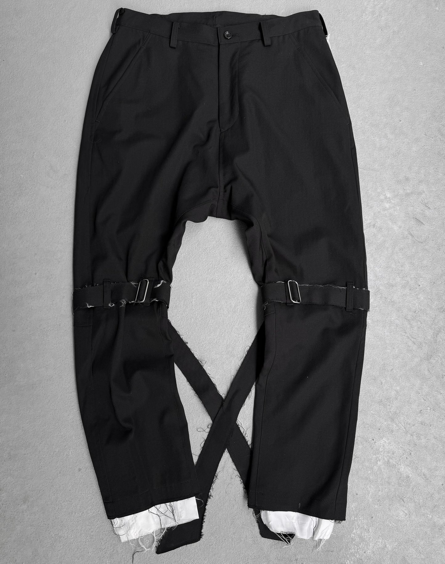 sulvam SS23 Bondage Wool Layered Trousers