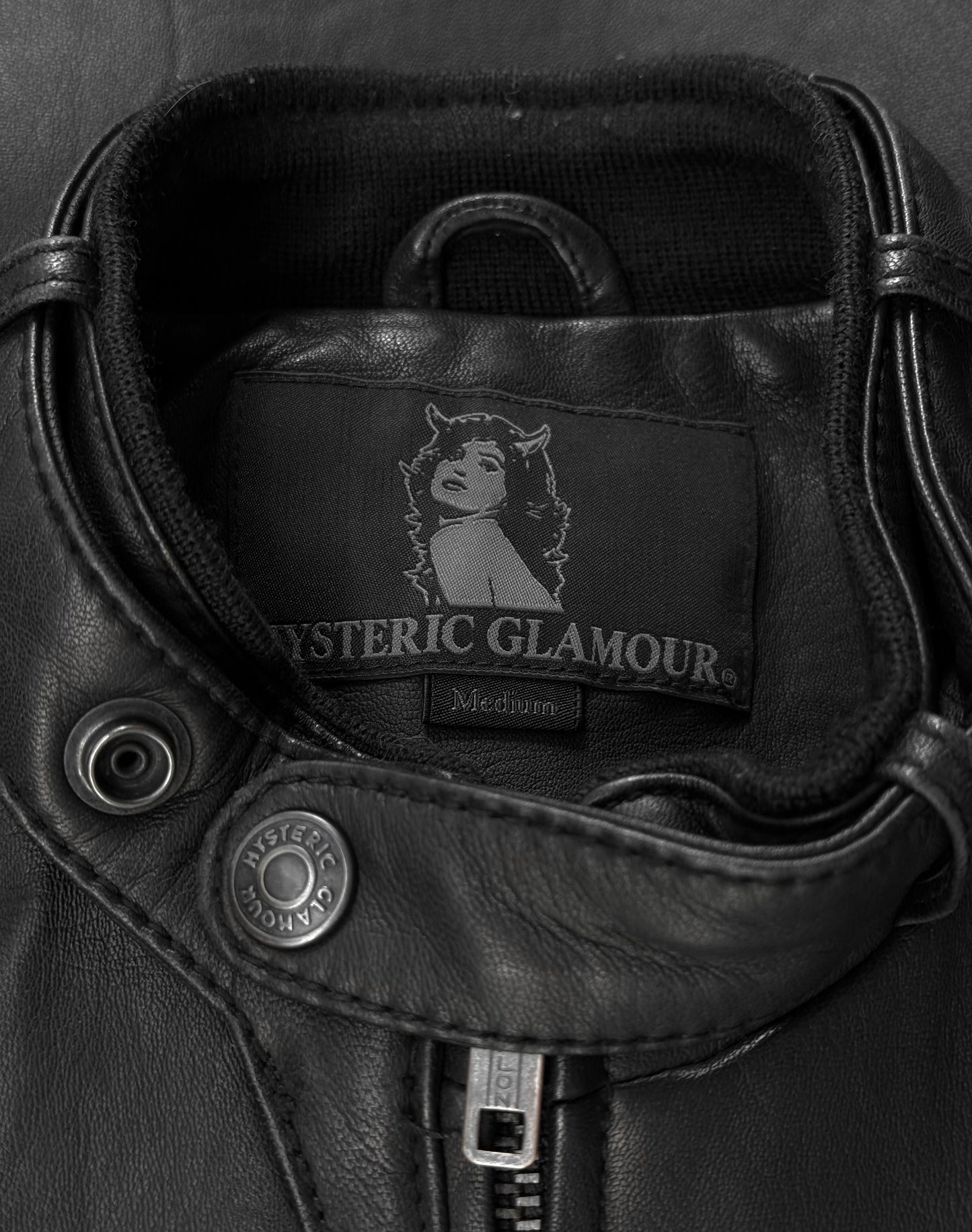 Hysteric Glamour 2010s Sheepskin Leather Rider Jacket