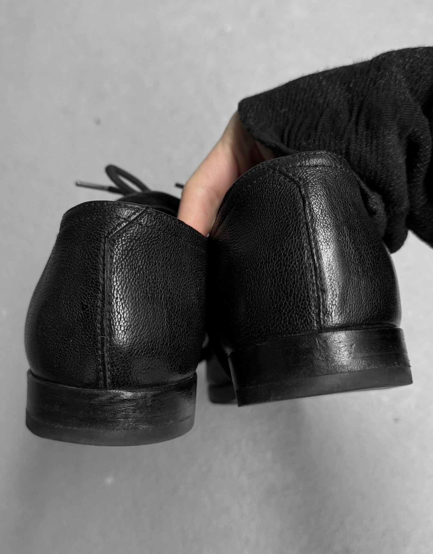 the last conspiracy 'BAUG' Camel Leather Derbies