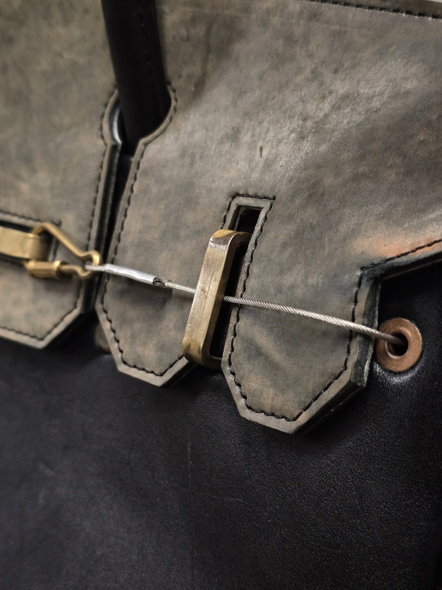 ierib SS22 Exclusive Smooth Horse + Marble Cordovan Leather 'Bark Bag #35'