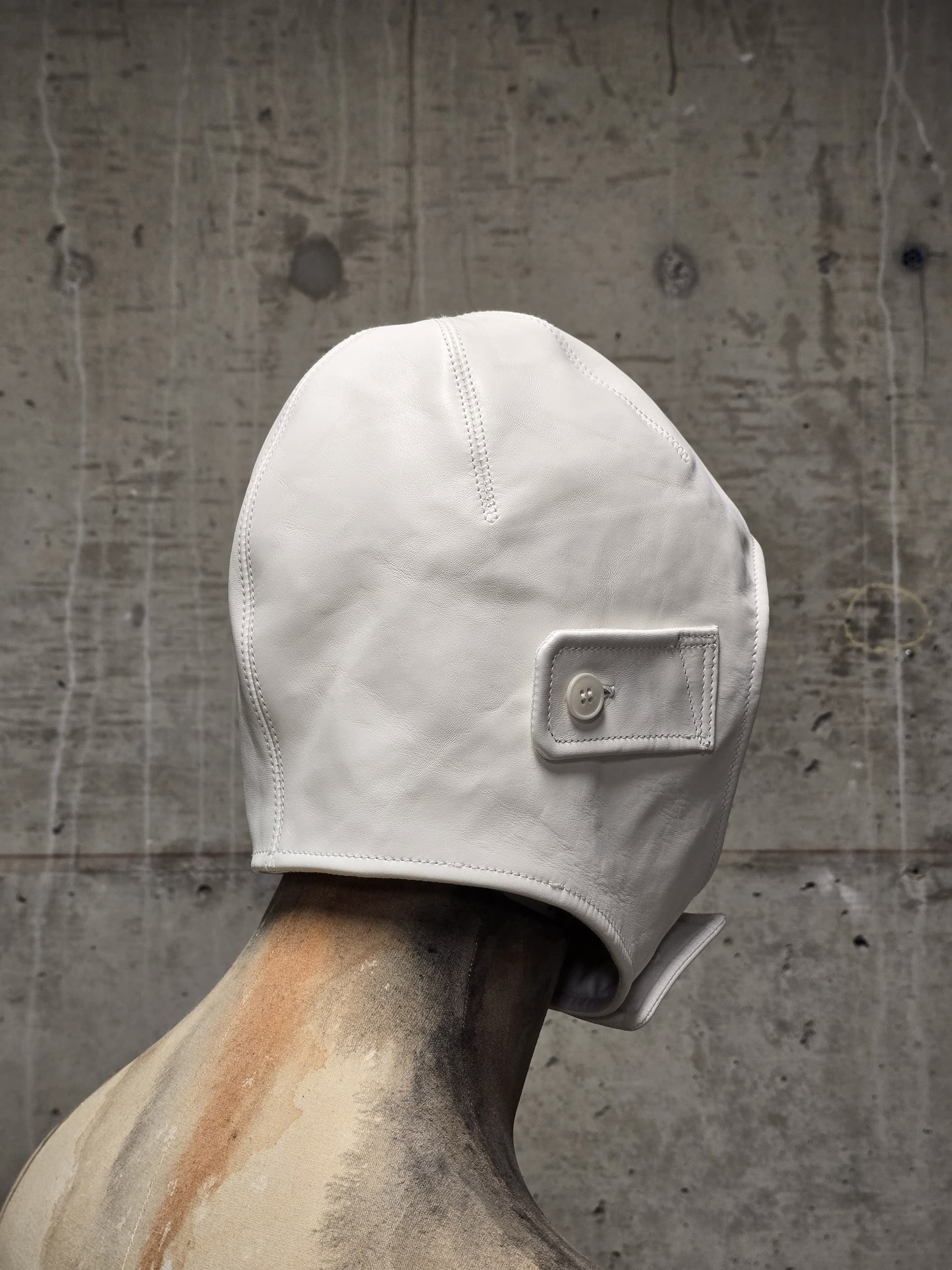 DEEPTI Collection °025-026 'LA–175R RAF-15' Padded One-piece Horse Leather Aviator Hat