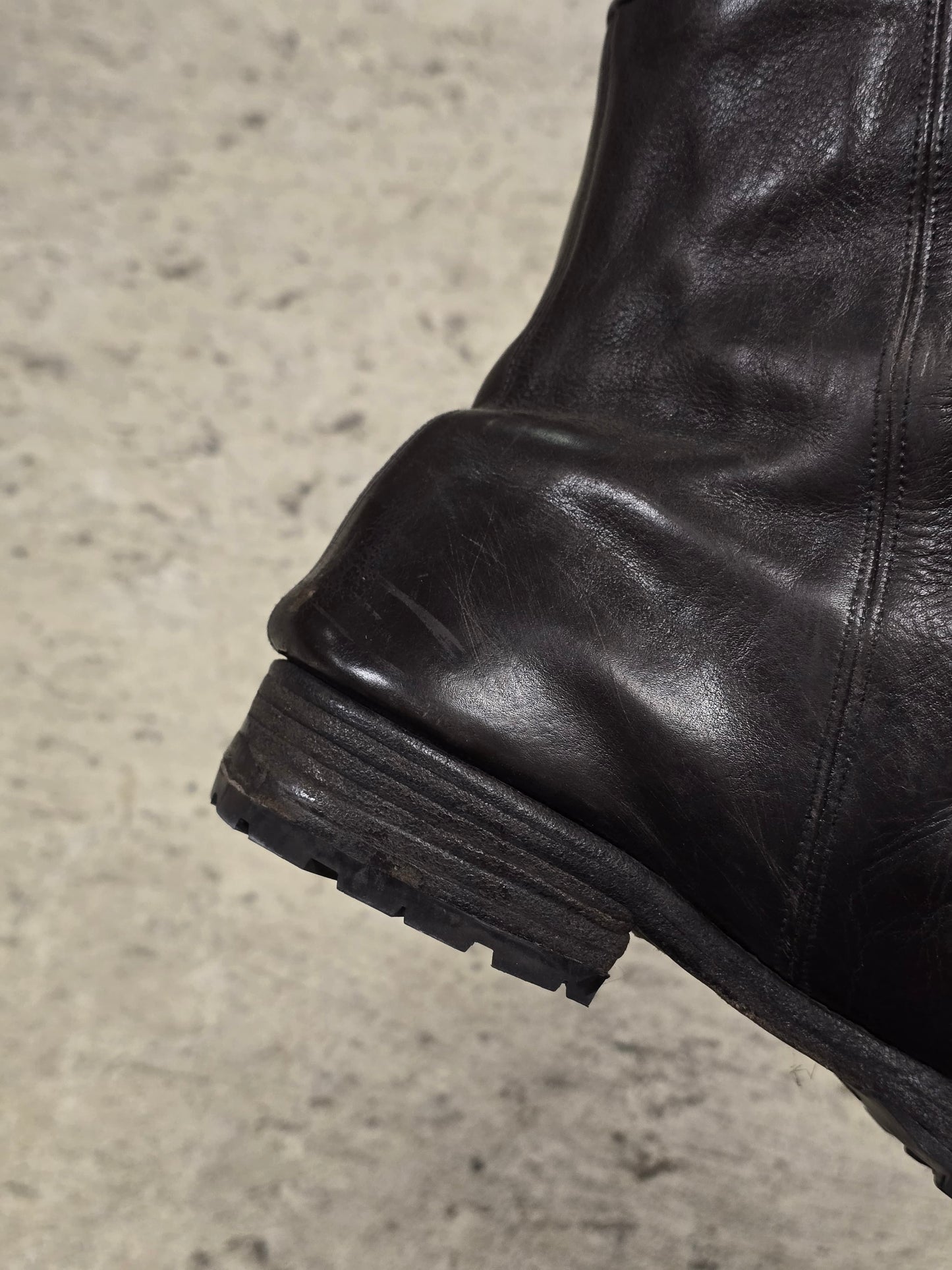 MiharaYasuhiro AW09 Brown Double Layered Cow Leather Engineer Boots