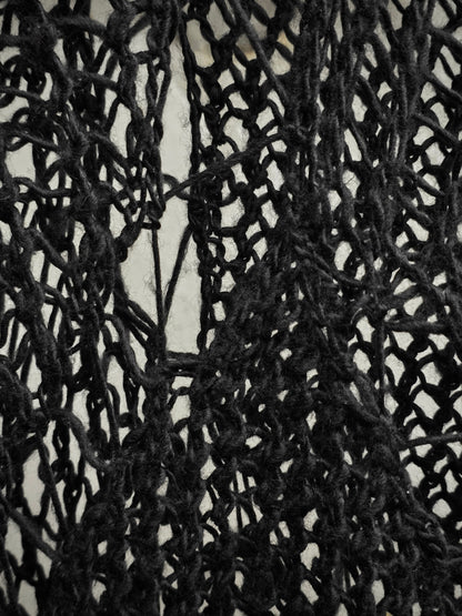 Number (N)ine SS04 "DREAM BABY DREAM" Wool Spider Knit Long-sleeves detail | DRIEW GARMENTS