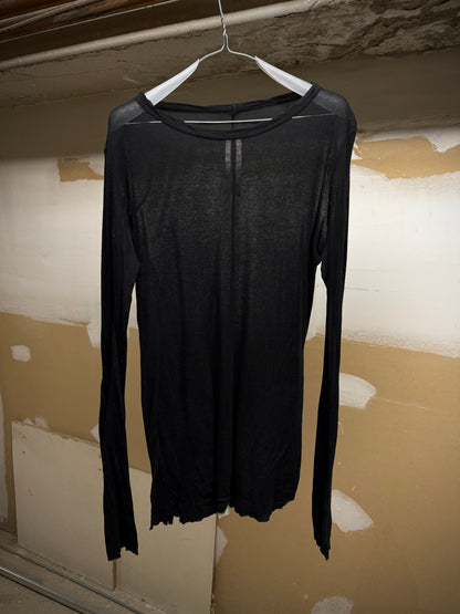 Rick Owens AW23 "LUXOR" Black Sheer Long-sleeves | Archive Fashion Toronto