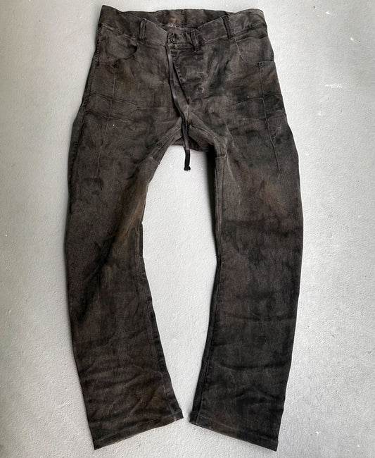 Boris Bidjan Saberi AW16 P13-TF Object Dyed J-cut Denim