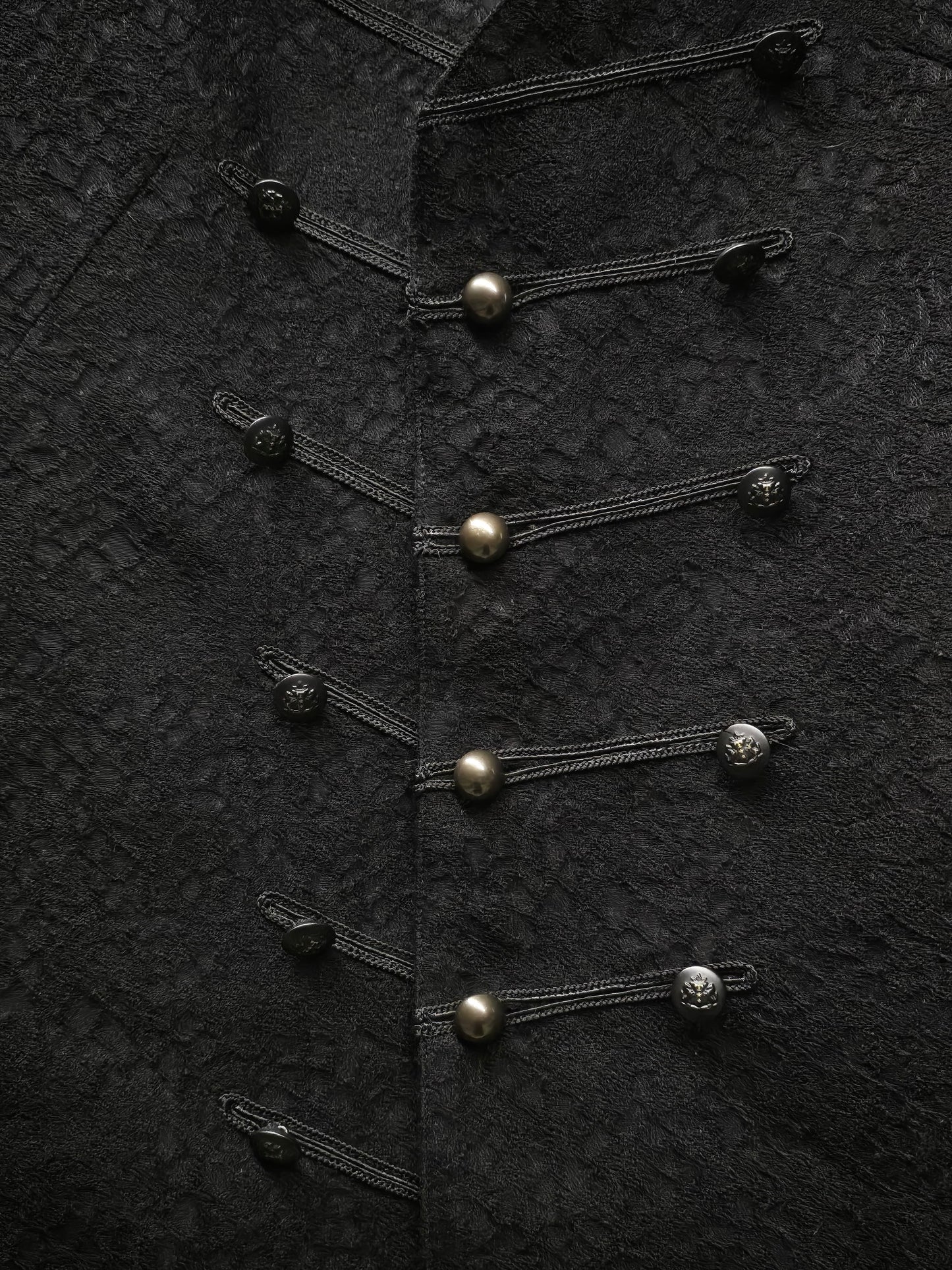 IfSixWasNine Early 00s 'NO. SLIPVEST SPIDER 0826F' Asymmetric Wool Jacquard Vest