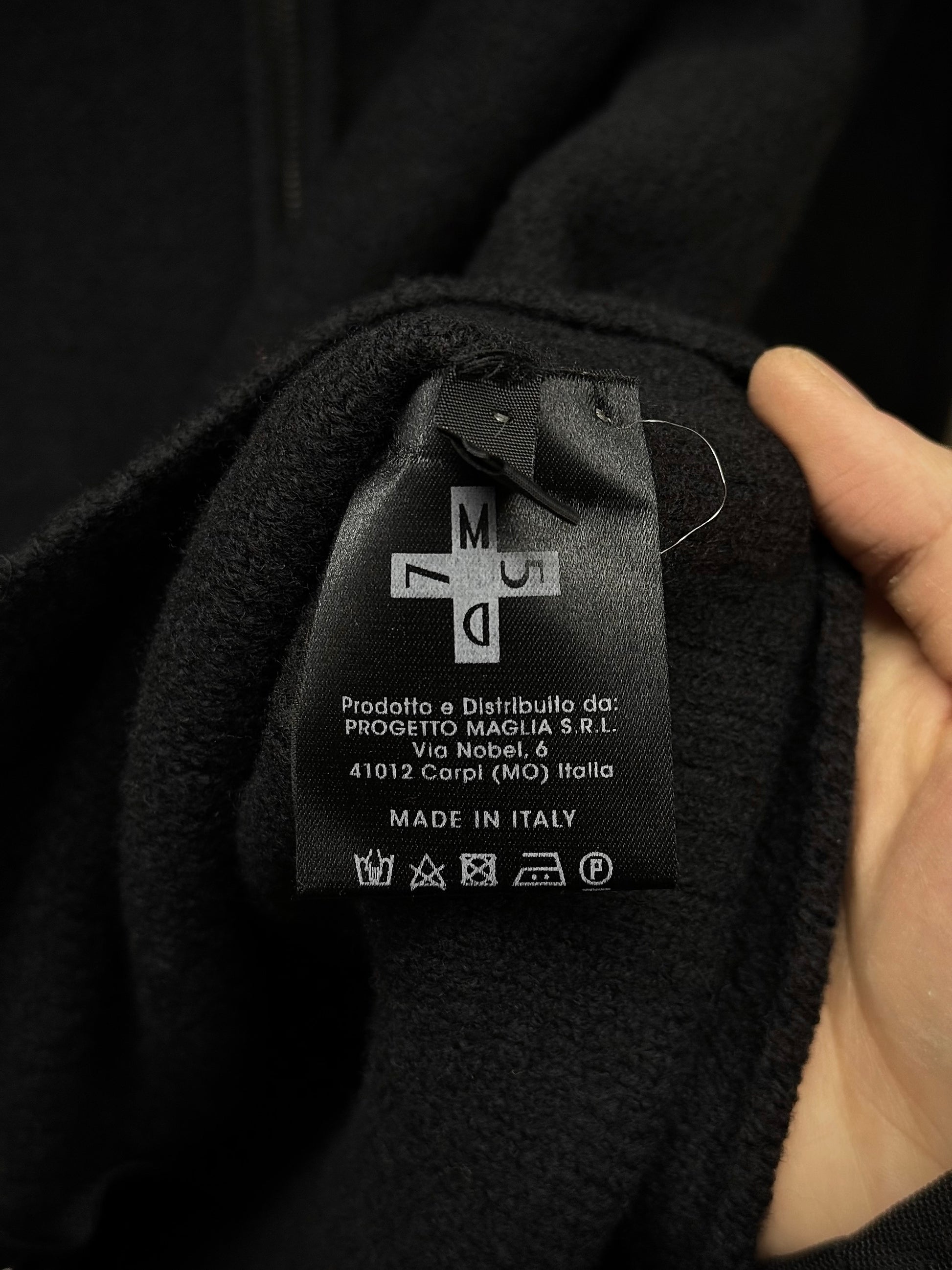 MD75 Asymmetric Funnel Neck Zip Up Wool Knit Sweater detail | DRIEW GARMENTS