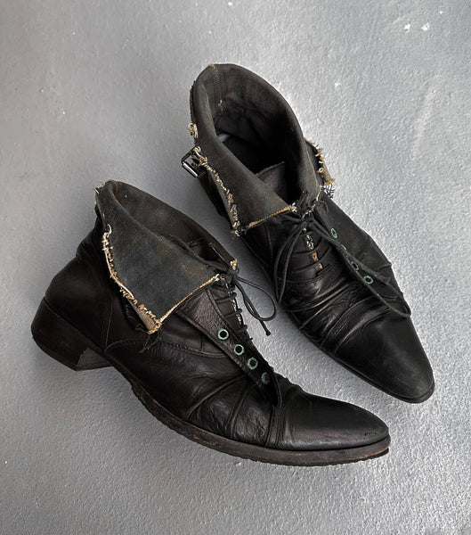 alfredoBANNISTER Early 00s Leather Pirate Boots | DRIEW