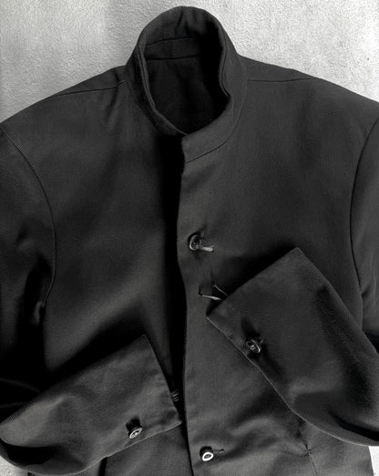 Boris Bidjan Saberi AW10-11 "PRIMITIVE SCULPTURE" Unlined Cotton Canvas Blazer