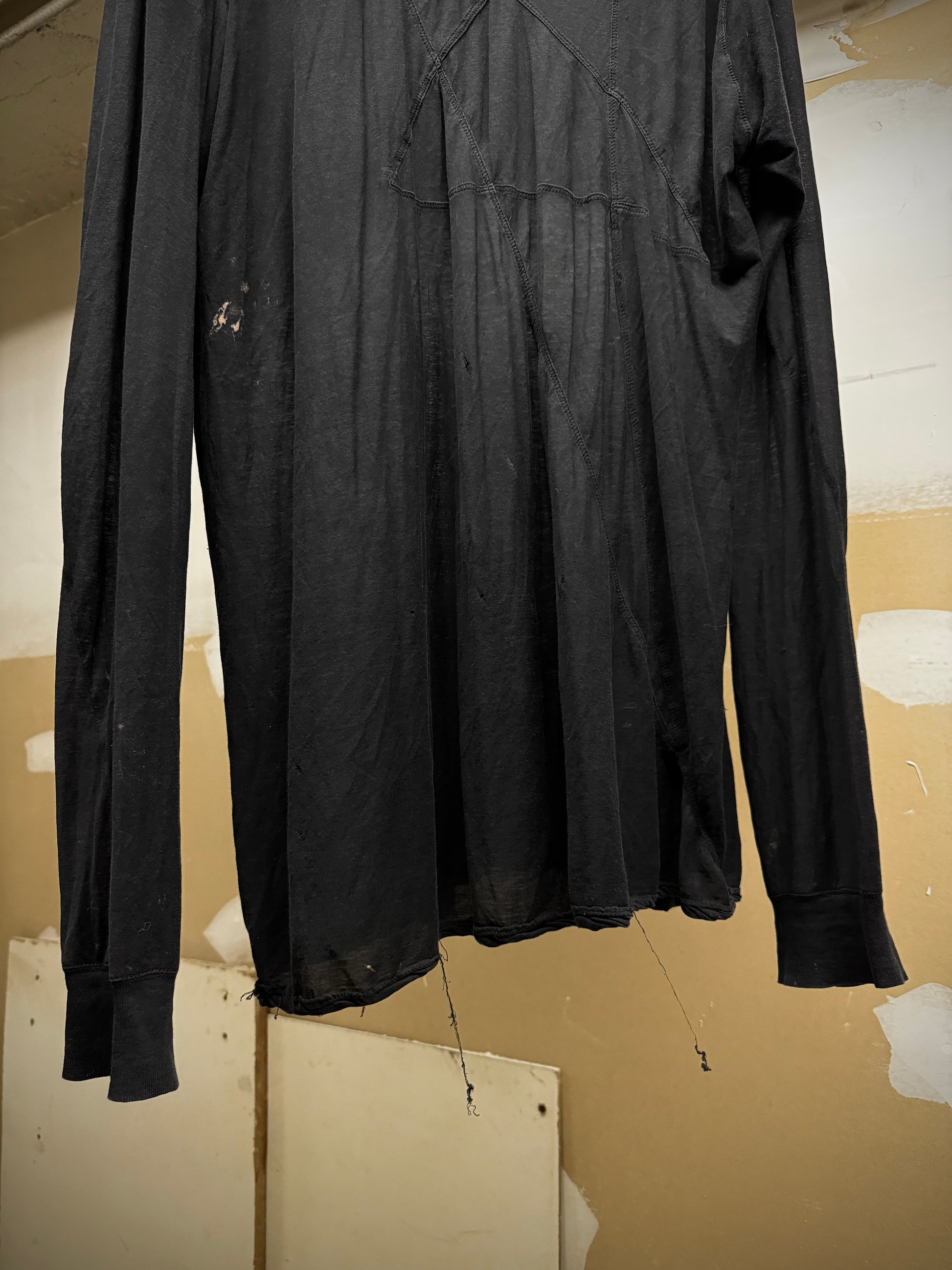 Rick Owens DRKSHDW AW12 "MOUNTAIN" Sheer Pentagram Long-sleeves detail | DRIEW GARMENTS