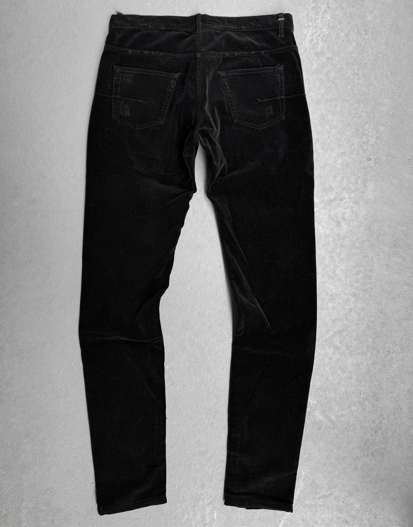 DIOR HOMME by Hedi Slimane AW05 “In the Morning” Velvet Skinny Bootcut Pants