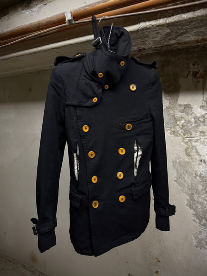 COMME des GARÇONS HOMME PLUS SS12 Cut-Out Poly Napoleon Trench Coat | Archive Fashion Toronto
