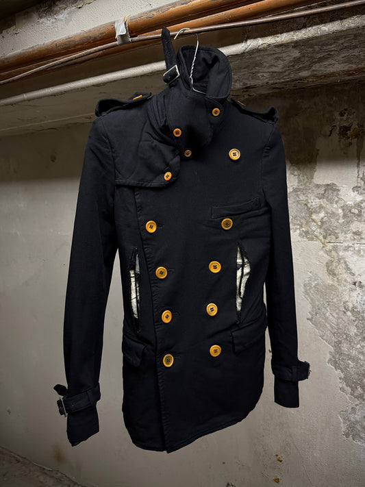 COMME des GARÇONS HOMME PLUS SS12 Cut-Out Poly Napoleon Trench Coat | Archive Fashion Toronto
