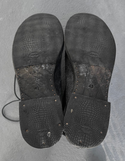 A DICIANNOVEVENTITRE (A1923) Reverse Horse Leather '06' Ankle Boots