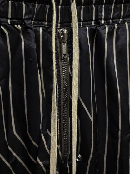 Rick Owens SS23 "EDFU" BLACK PEARL Striped Bela Boxers Shorts