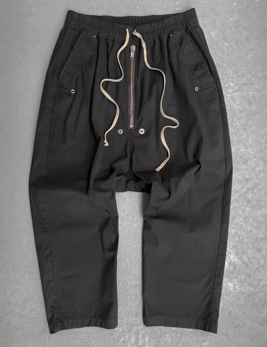 Rick Owens AW20 "PERFORMA" Drop-crotch 'Bela' Crop Pants