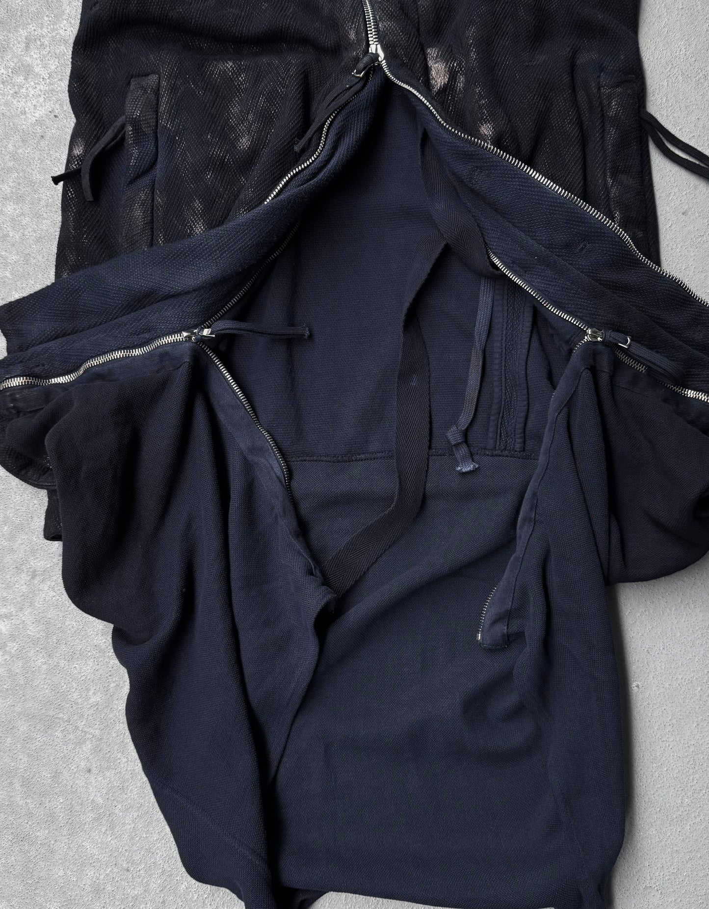 Boris Bidjan Saberi SS16 ‘ZIPPER0 F0501C’ Vinyl Processed Hooded Vest