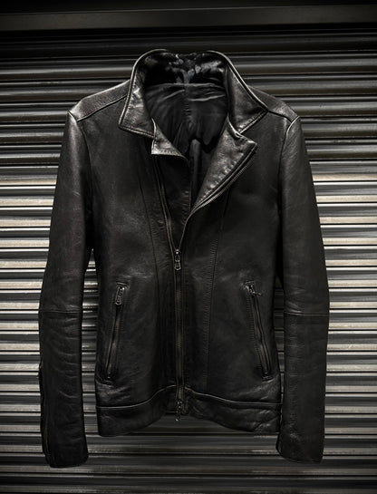 5351 Pour Les Hommes Early 00s Sheepskin Biker Jacket