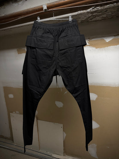 Rick Owens DRKSHDW SS19 "BABEL" Rip Stop Creatch Cargo Pants detail | DRIEW GARMENTS