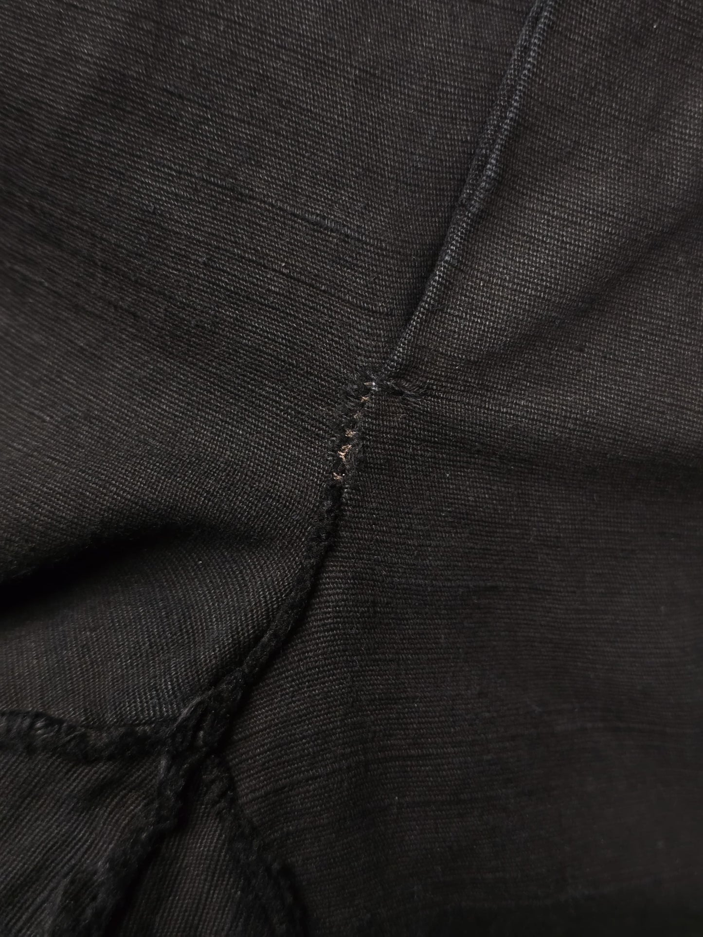 m.a+ by Maurizio Amadei SS13 'P211' Frayed Edge Bootcut Linen Pants