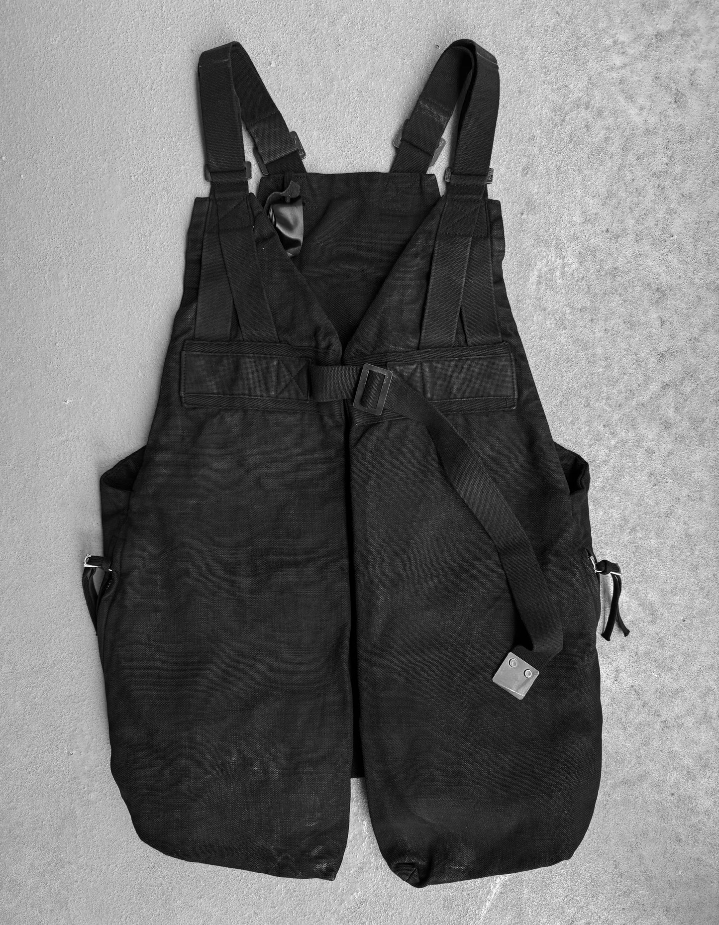 Boris Bidjan Saberi SS19 ‘VESTBAG2.1-F1944’ Coated Denim Vest Bag