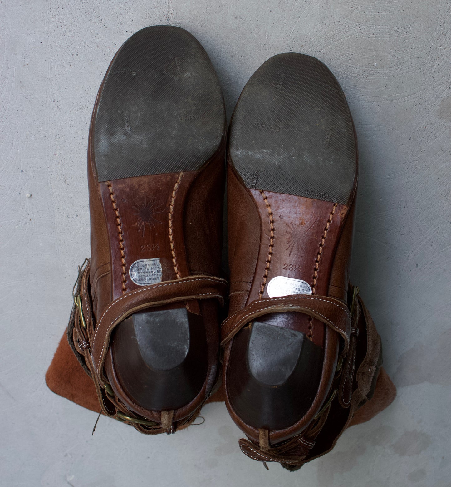 Mihara Yasuhiro AW04 Triple Layered Draped Leather Pirate Heels Boot