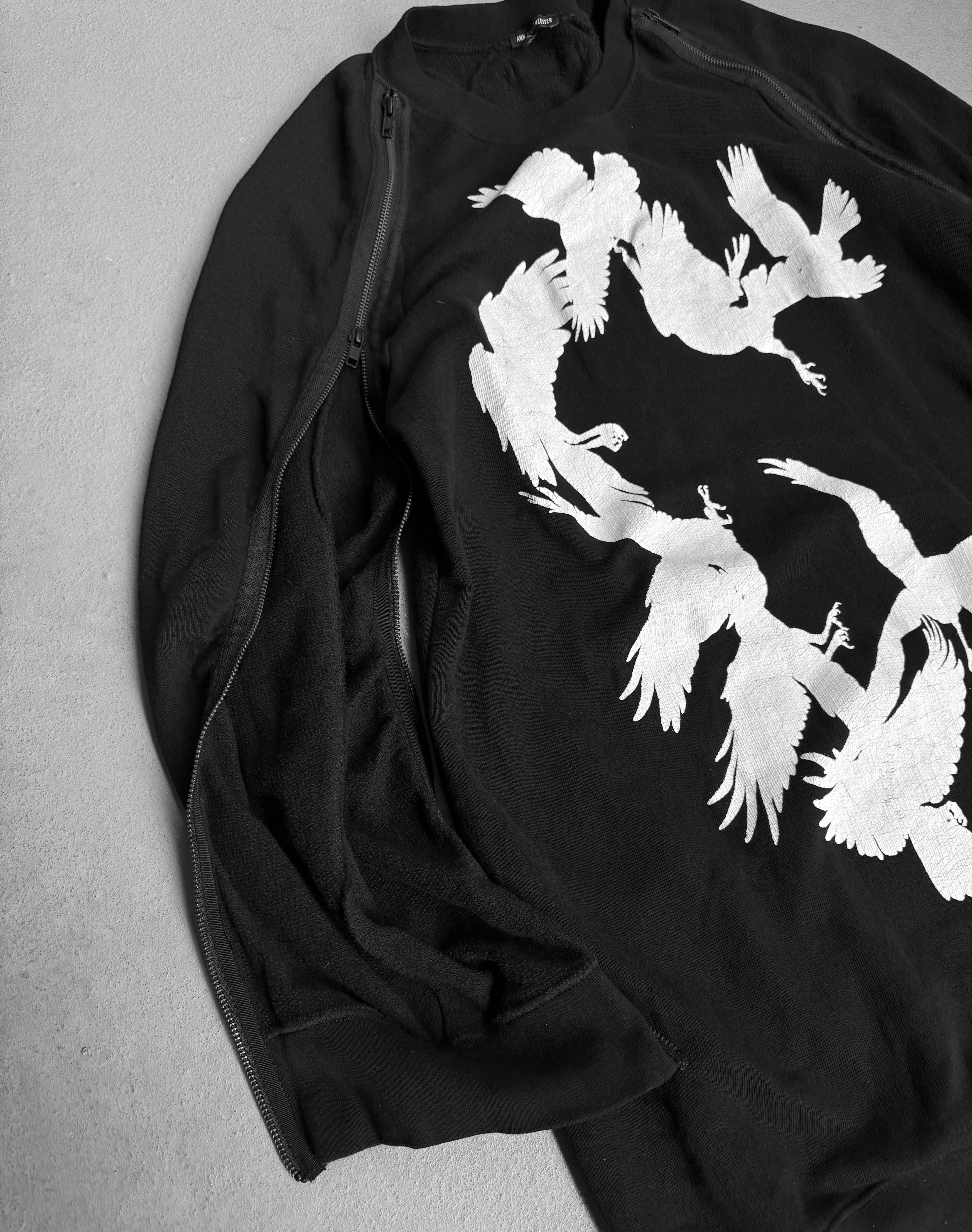 ANNDEMEULEMEESTER
 アンドゥムルメステール 希少ストール Raven High Top Sneakers Black – Ann Demeulemeester