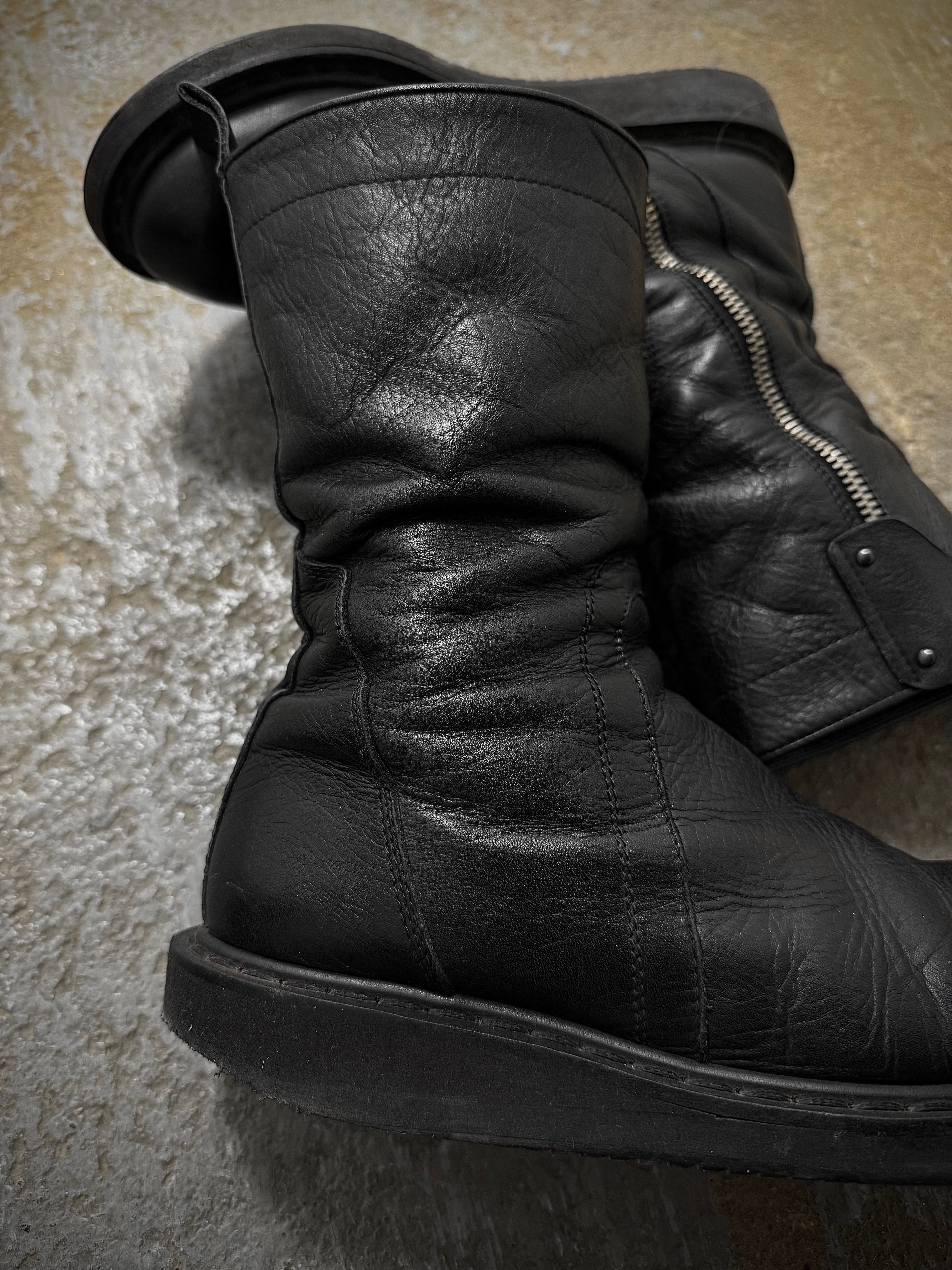 Rick Owens AW09 CRUST Leather Creeper Boots | Size 39 – DRIEW