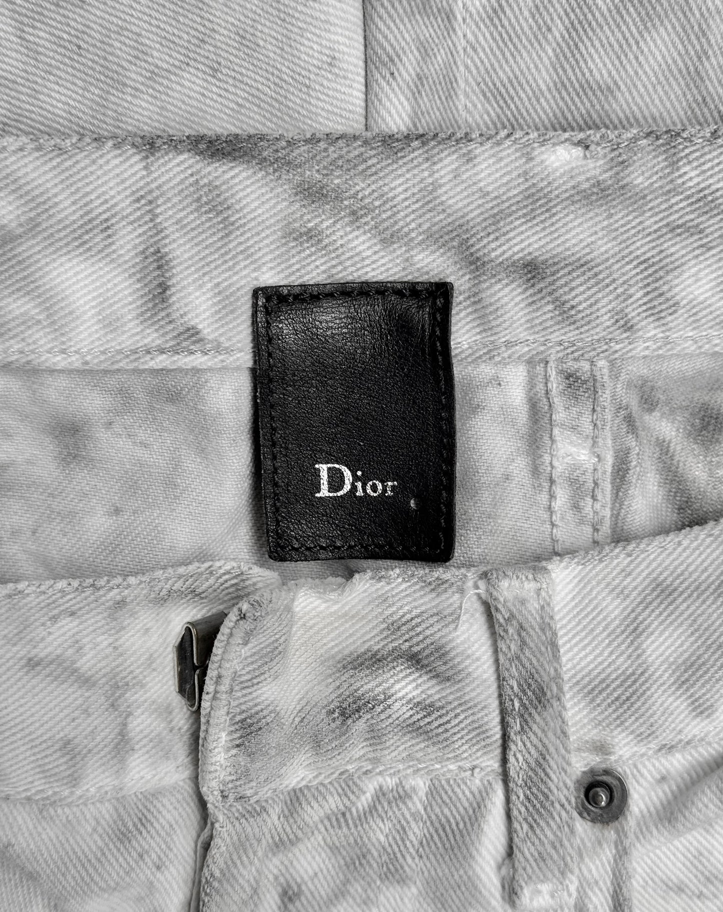 DIOR HOMME SS06 by Hedi Slimane ‘Dirty Snow’ Slim Bootcut Denim