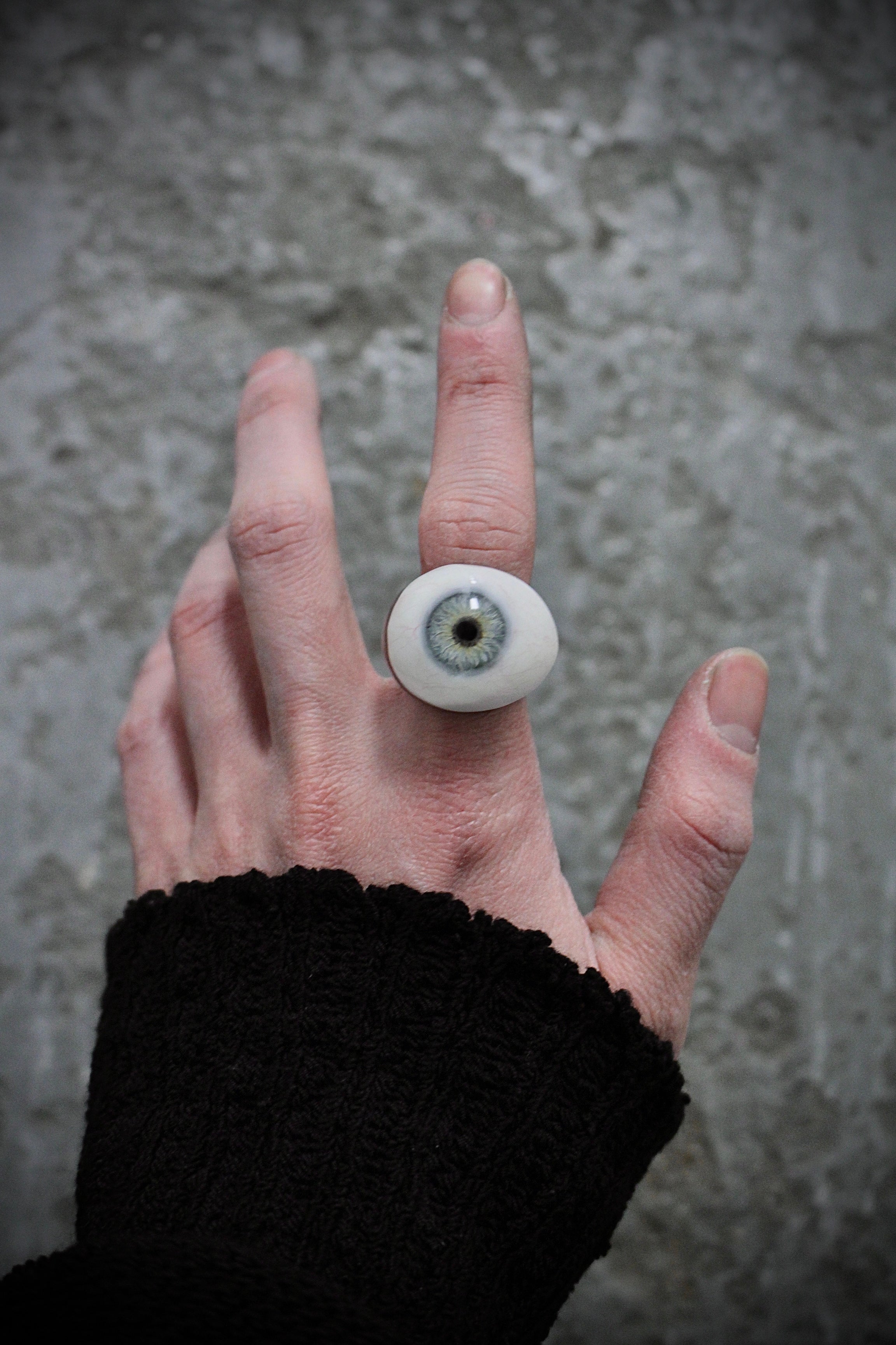Carol Christian Poell Prosthetic Eye Silver Ring | DRIEW