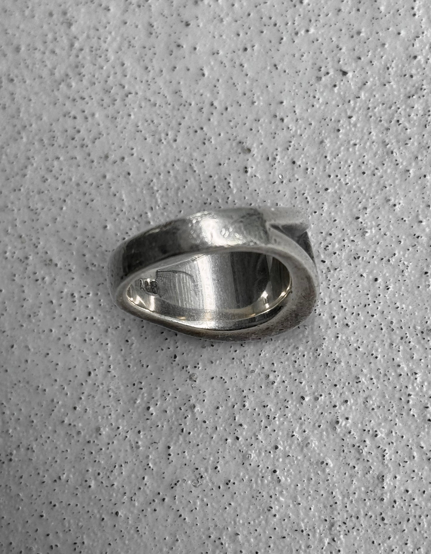 A&G Rock N’ Roll Couture Early 00s Logo Engraved Silver Ring