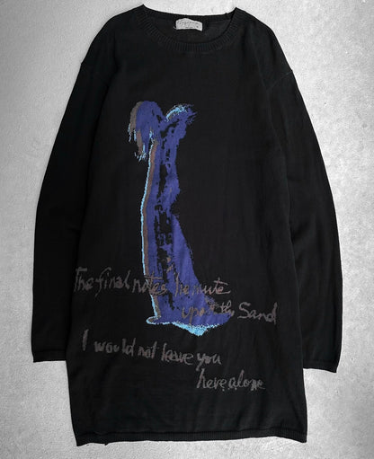 Yohji Yamamoto POUR HOMME SS20 ‘Moody Women’ Poem Knit Long-sleeve