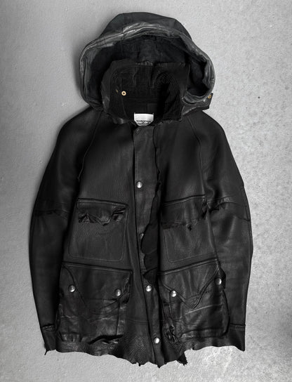 TakahiroMiyashita TheSoloist. AW14 Rough Out Deerskin Leather Military Jacket