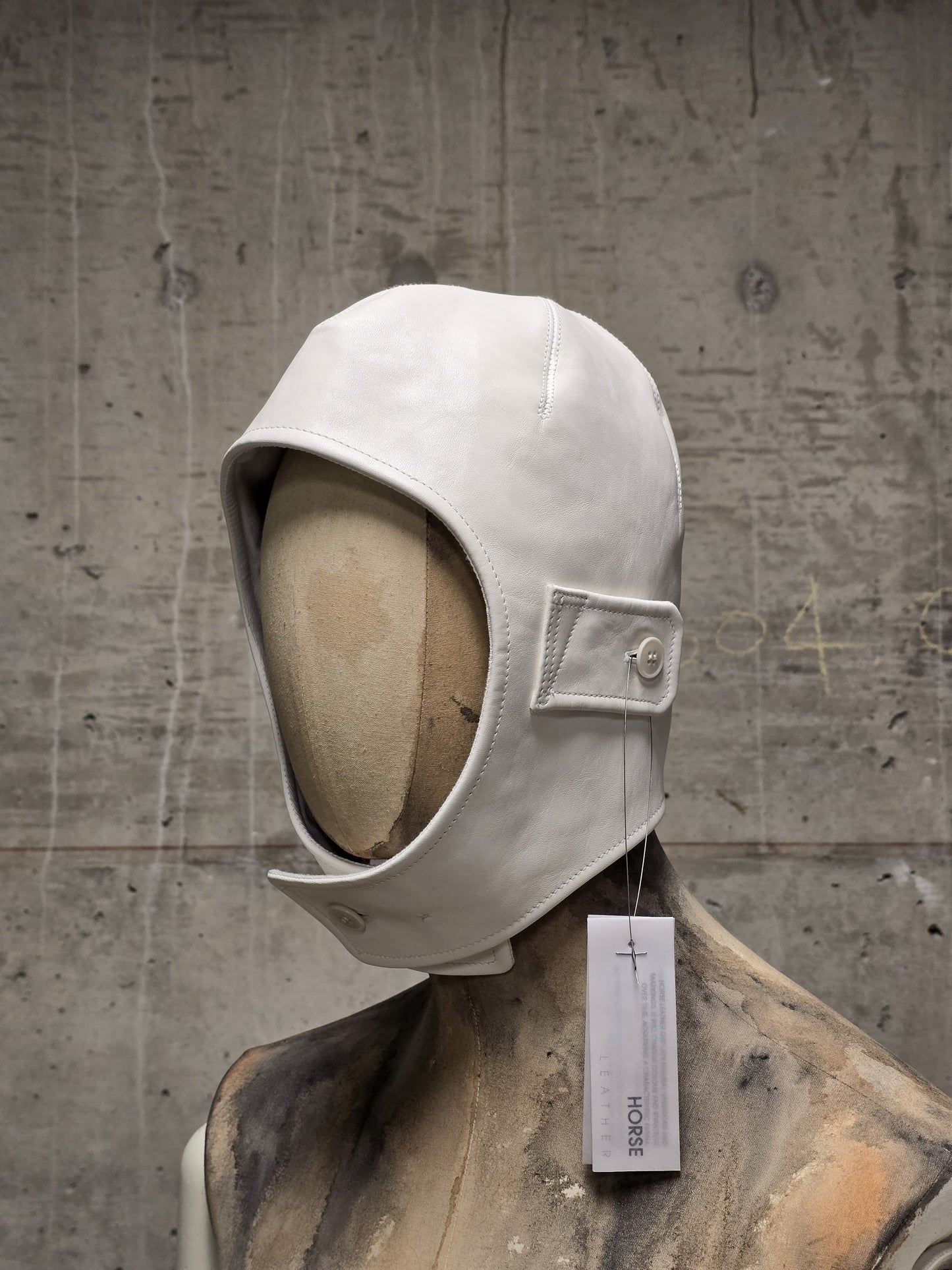 DEEPTI Collection °025-026 'LA–175R RAF-15' Padded One-piece Horse Leather Aviator Hat