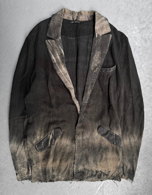 14thAddiction Early 00s Distressed Single Button Blazer