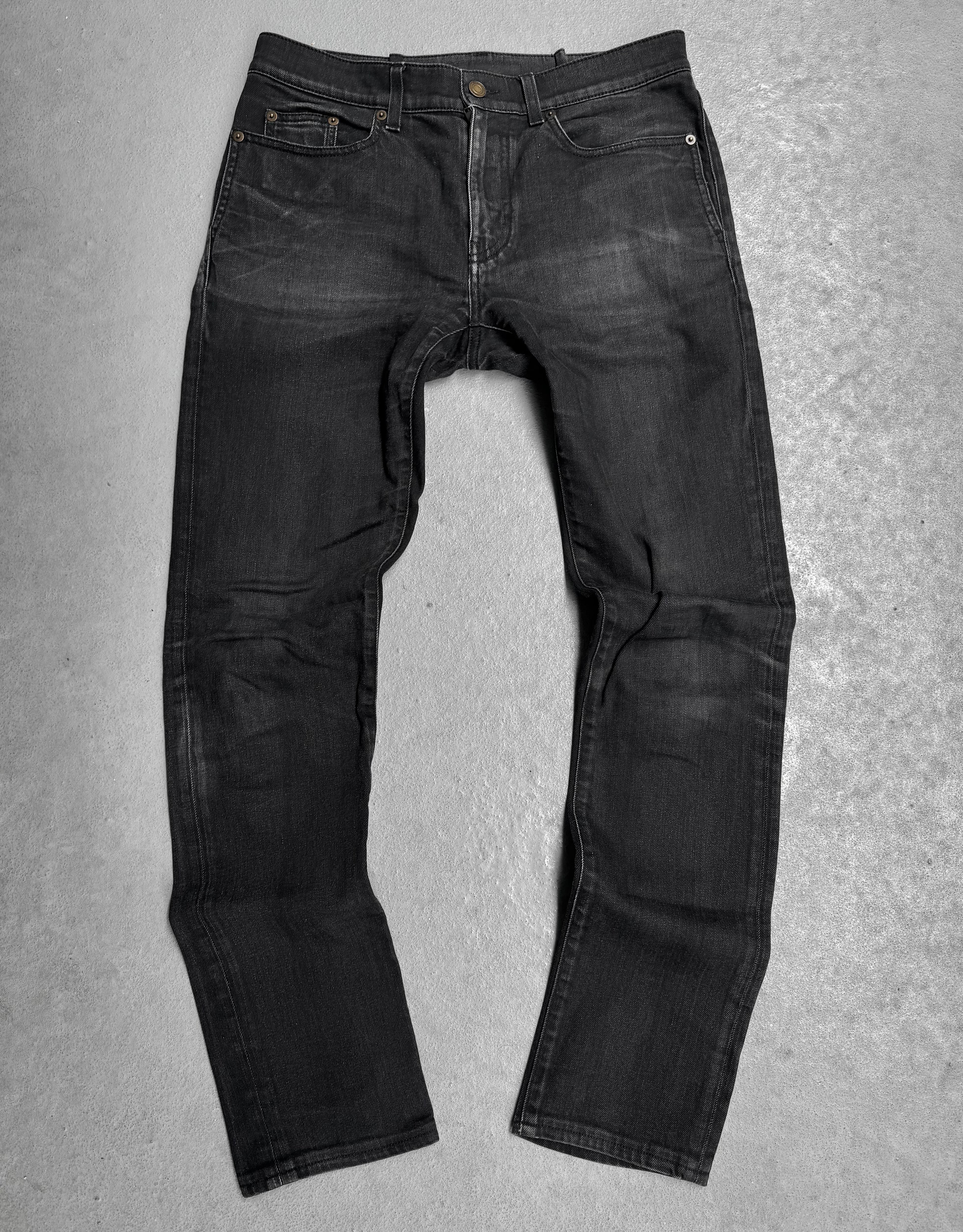 Saint Laurent SS21 D02 Washed Grey Skinny Denim | Size 32 – DRIEW