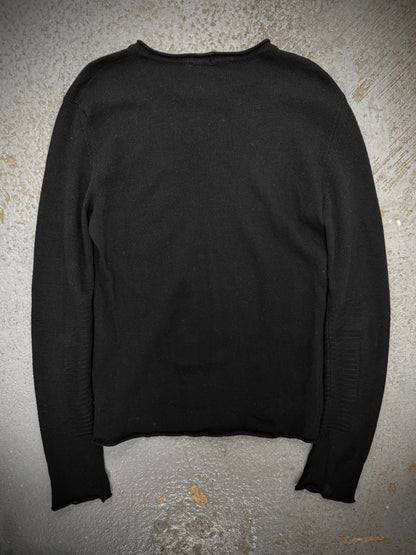 Lumen et Umbra 2010s Merino Wool Multi-Weave Knit Sweater detail | DRIEW GARMENTS