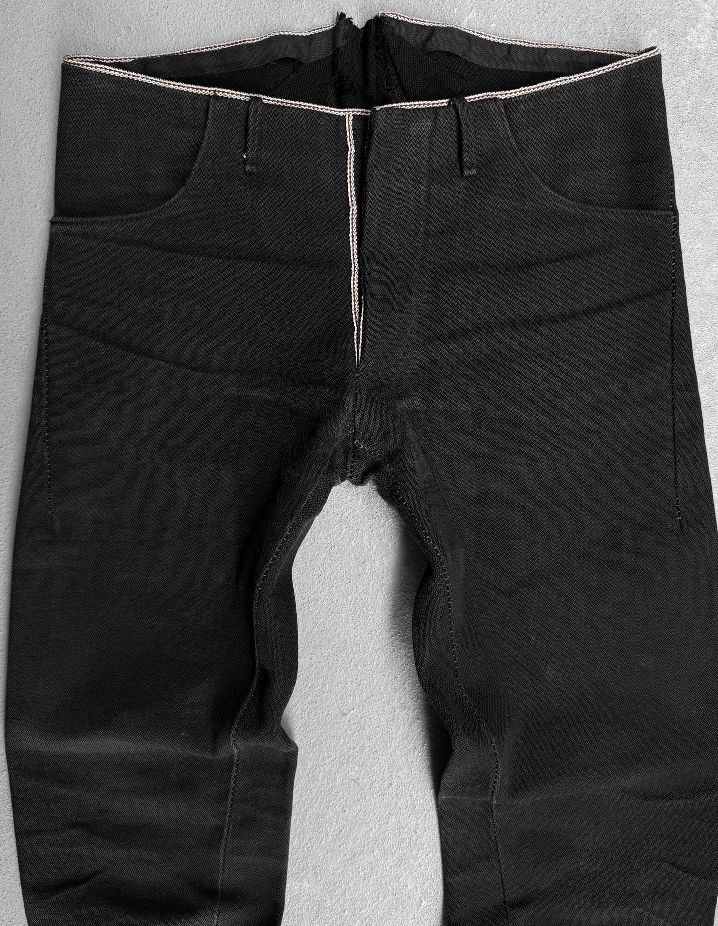 A DICIANNOVEVENTITRE (A1923) Selvedge Overlock Linen Denim