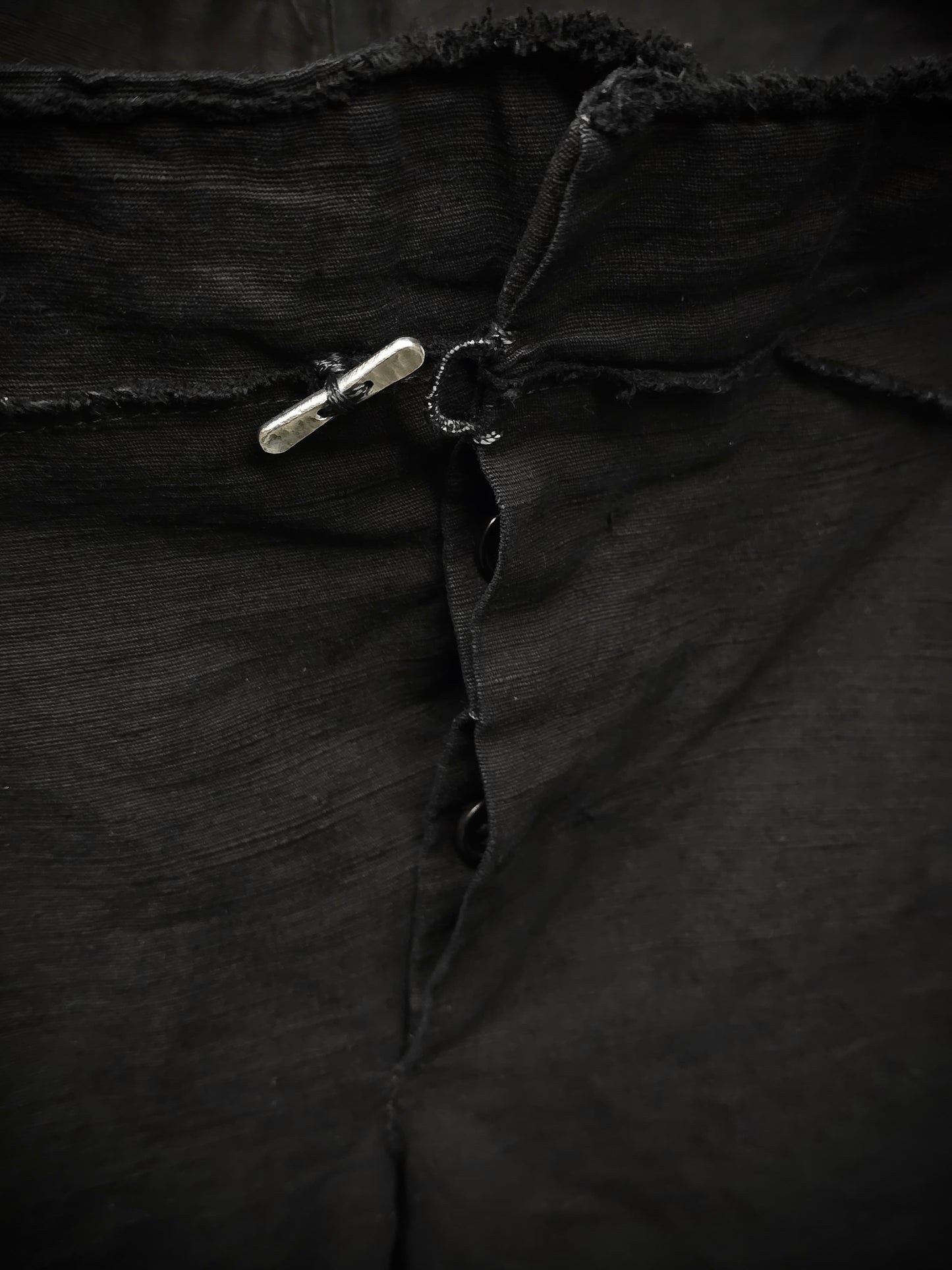 m.a+ by Maurizio Amadei SS13 'P211' Frayed Edge Bootcut Linen Pants