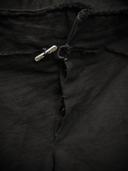 m.a+ by Maurizio Amadei SS13 'P211' Frayed Edge Bootcut Linen Pants